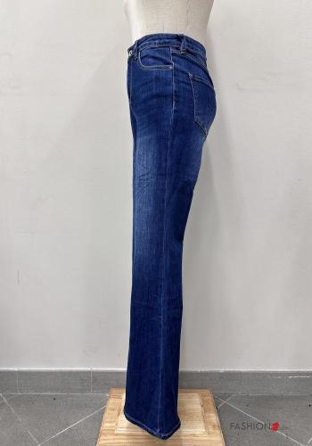 Jeans in Cotone Fantasia colorata - ph 4