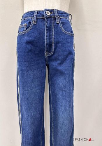 Jeans in Cotone Fantasia colorata - ph 2