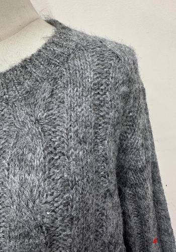 long sleeve crew neck Wool Mix Sweater - ph 4