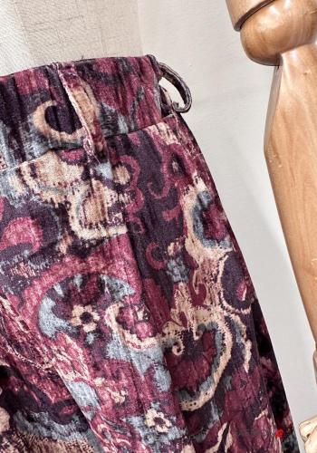 Pantalone wide leg Fantasia astratta con elastico - ph 3