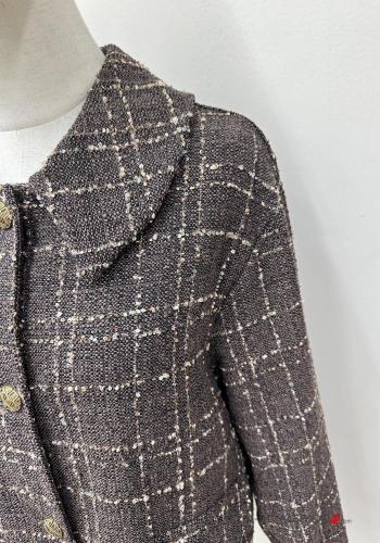 Tartan long sleeve with collar Cotton Jacket with buttons - ph 4