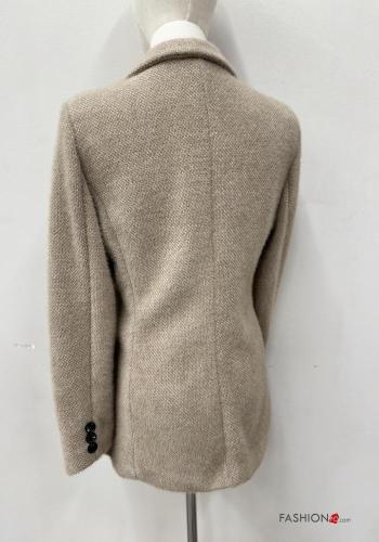 Blazer doppio petto con bottoni con tasche - ph 3