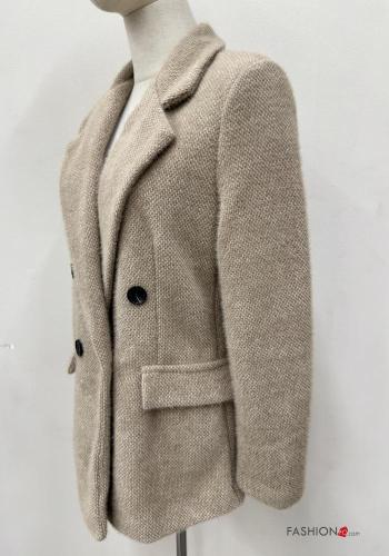 Blazer doppio petto con bottoni con tasche - ph 5