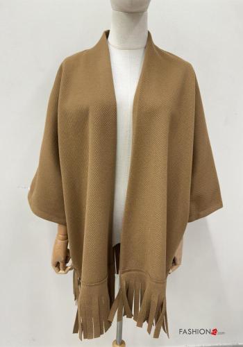 long sleeve Duster Coat with fringe - ph 2