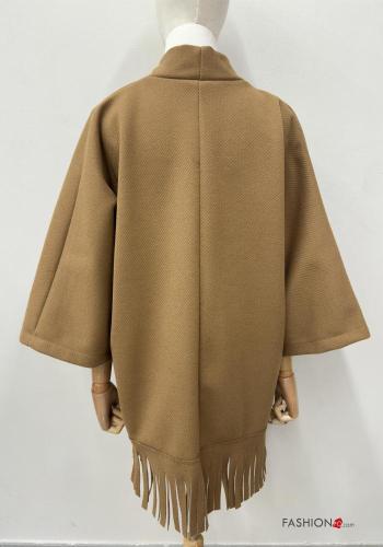 long sleeve Duster Coat with fringe - ph 5