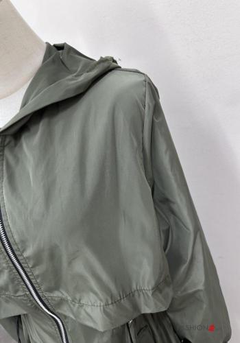 Wind Jacket with drawstring with hood with pockets with zip - ph 3
