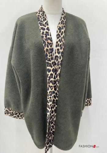 Tiermuster lange ärmel Duster-Mantel - ph 2