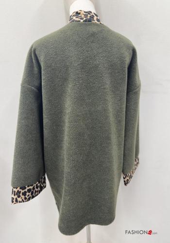Tiermuster lange ärmel Duster-Mantel - ph 5
