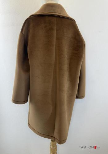 Cappotto con colletto con bottoni con tasche - ph 5