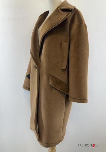 Cappotto con colletto con bottoni con tasche - ph 6