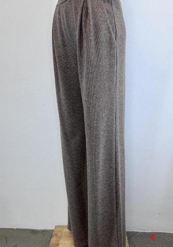 high waist Trousers with pockets with elastic - ph 4