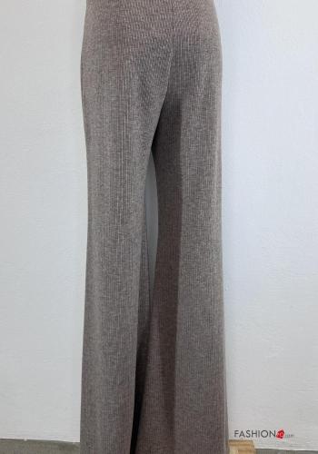 high waist Trousers with pockets with elastic - ph 5