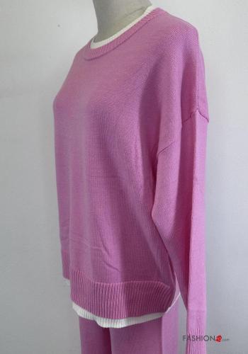 long sleeve wide leg Co-ord with elastic - ph 7