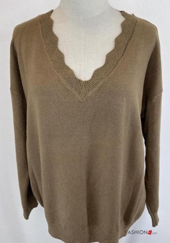 long sleeve Sweater with v-neck - ph 2