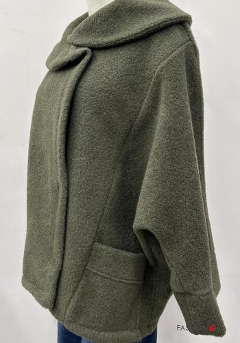 Cappotto con colletto con bottoni con tasche - ph 4