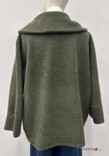 Cappotto con colletto con bottoni con tasche - ph 5