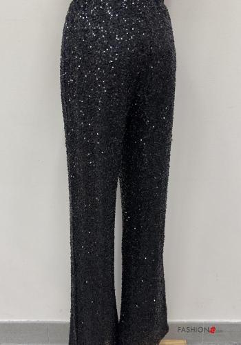 hoher Taille Hose mit Pailletten - ph 2