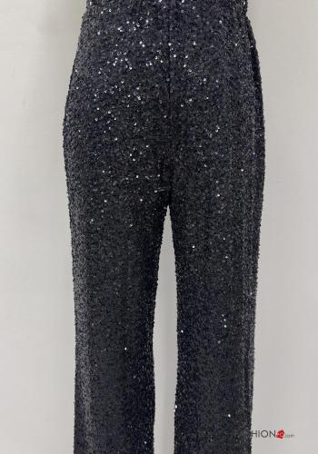 hoher Taille Hose mit Pailletten - ph 3