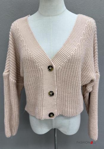 long sleeve Cardigan with buttons with v-neck - ph 2