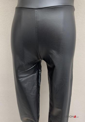 Kunstleder Leggings mit gummizug - ph 2