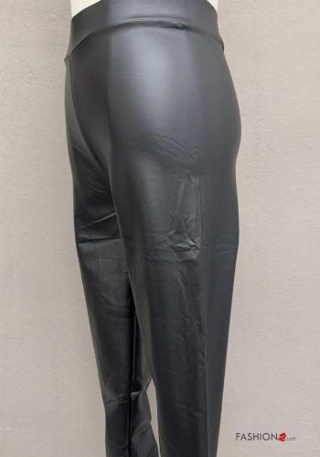 Kunstleder Leggings mit gummizug - ph 4