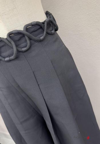 hoher Taille wide leg Hose - ph 3