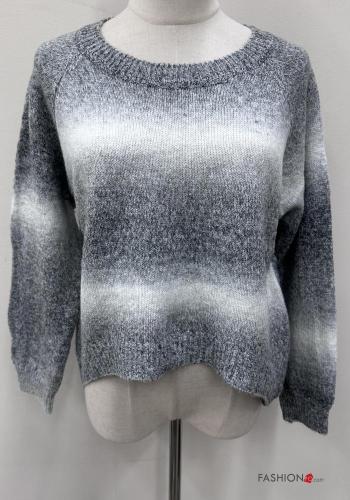 Multicoloured long sleeve crew neck Sweater - ph 2