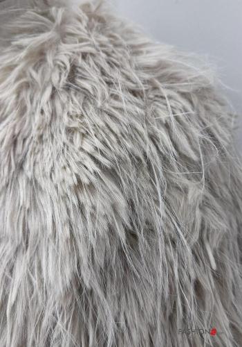 long sleeve with collar faux fur Jacket - ph 3