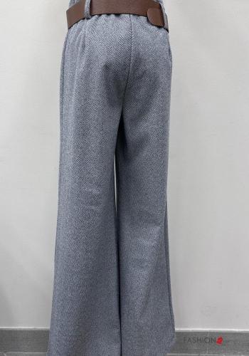 wide leg Hose mit Gürtel - ph 5