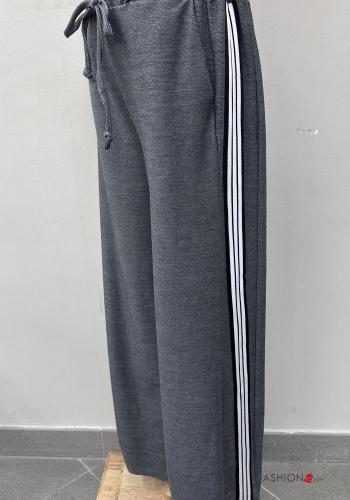Pantalone sportivo wide leg con tasche con coulisse - ph 3