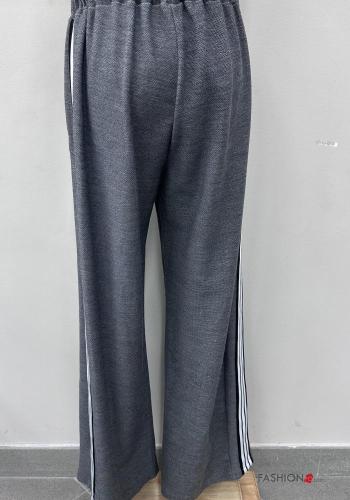 Pantalone sportivo wide leg con tasche con coulisse - ph 5
