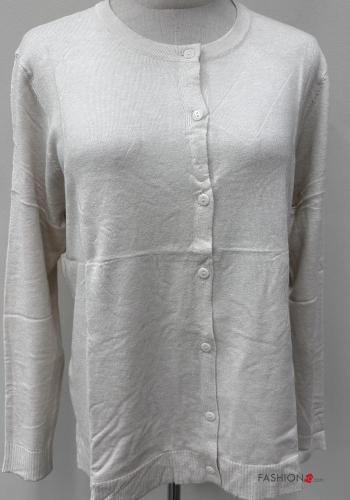 u-boot ausschnitt Strickjacke mit Knöpfen - ph 3