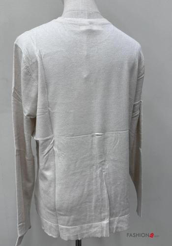 u-boot ausschnitt Strickjacke mit Knöpfen - ph 5