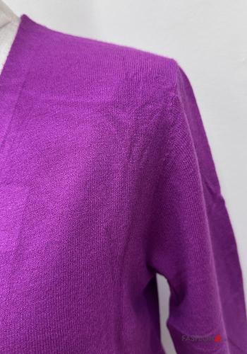long sleeve Cardigan with buttons with v-neck - ph 3