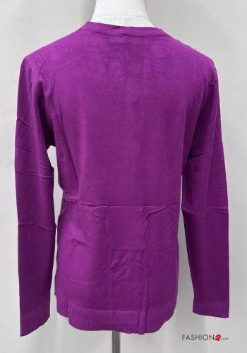 long sleeve Cardigan with buttons with v-neck - ph 5
