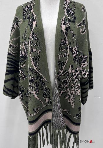 Mantella maniche lunghe con frange - ph 2