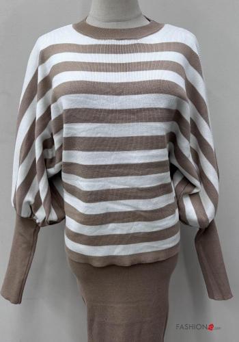 Striped long sleeve long multipurpose Co-ord - ph 3