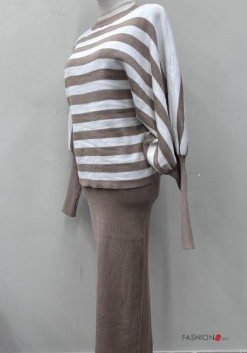 Striped long sleeve long multipurpose Co-ord - ph 5