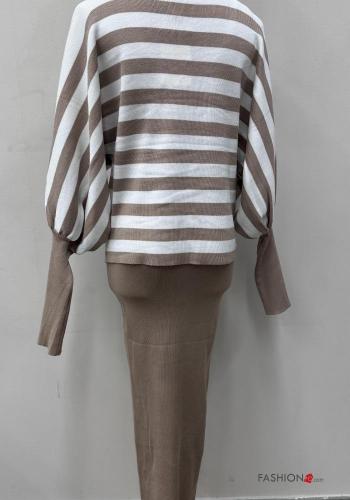 Striped long sleeve long multipurpose Co-ord - ph 6