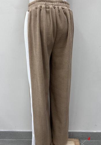 Ribbed crew neck Co-ord with zip with elastic - ph 4