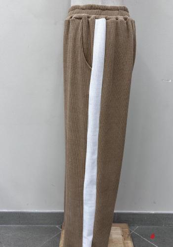 Ribbed crew neck Co-ord with zip with elastic - ph 7