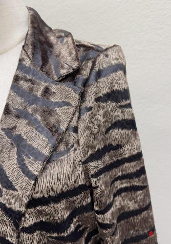 Animal print Blazer with buttons with lining with pockets - ph 2