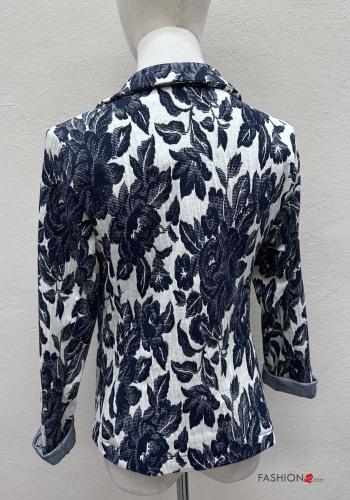Floral long sleeve Cotton Jacket with buttons - ph 4