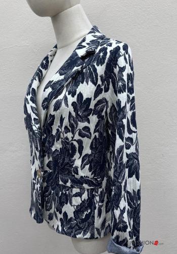 Floral long sleeve Cotton Jacket with buttons - ph 5