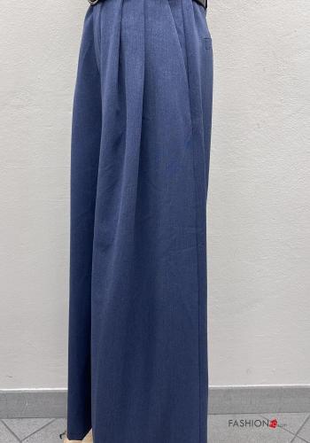 Pantalone vita alta wide leg con cintura con tasche - ph 4