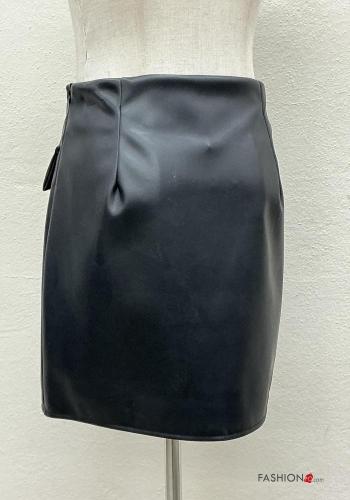 Minigonna ecopelle con zip - ph 4