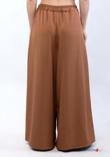 Pantalone wide leg con elastico - ph 4