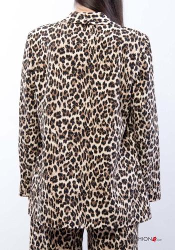 Animal print long sleeve Blazer - ph 4