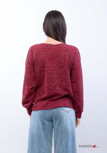 Maglione maniche lunghe asimmetrico scollo a V - ph 3