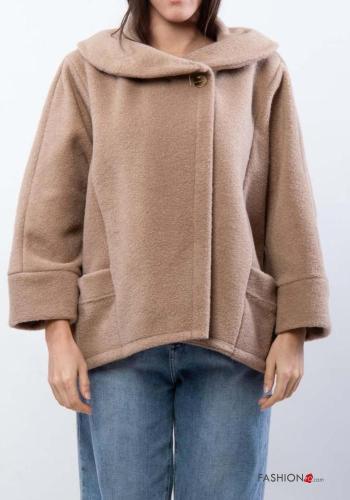Cappotto con colletto con bottoni con tasche - ph 1